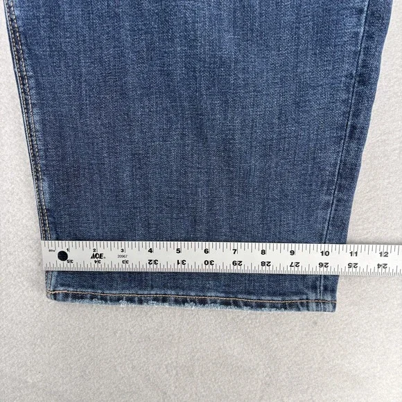 American Eagle Outfitters Wide Leg Jeans in Medium Blue - Picture 10 of 14